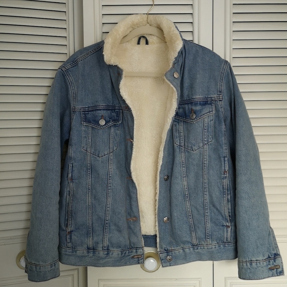 Oversized Topshop Jean Jacket Size M&L
